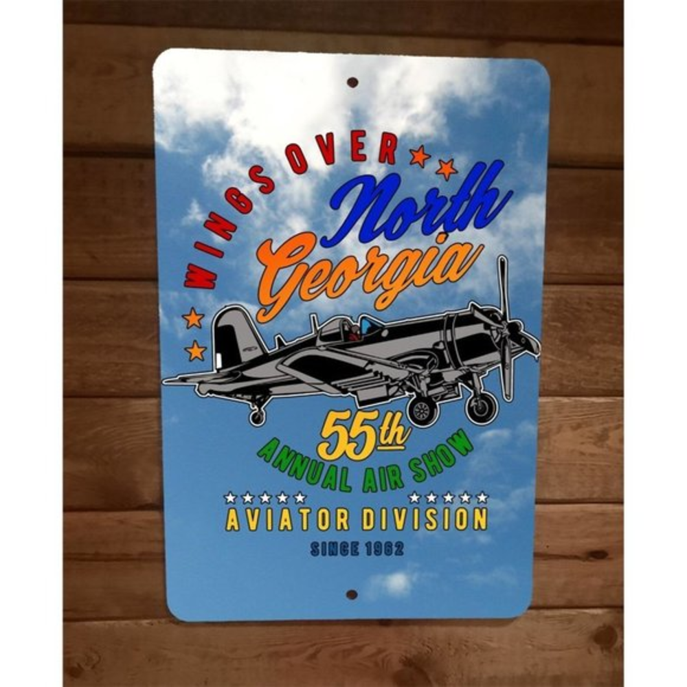 Wings Over North Georgia Air Show Military Air Force 8x12 Metal Wall Sign Poster